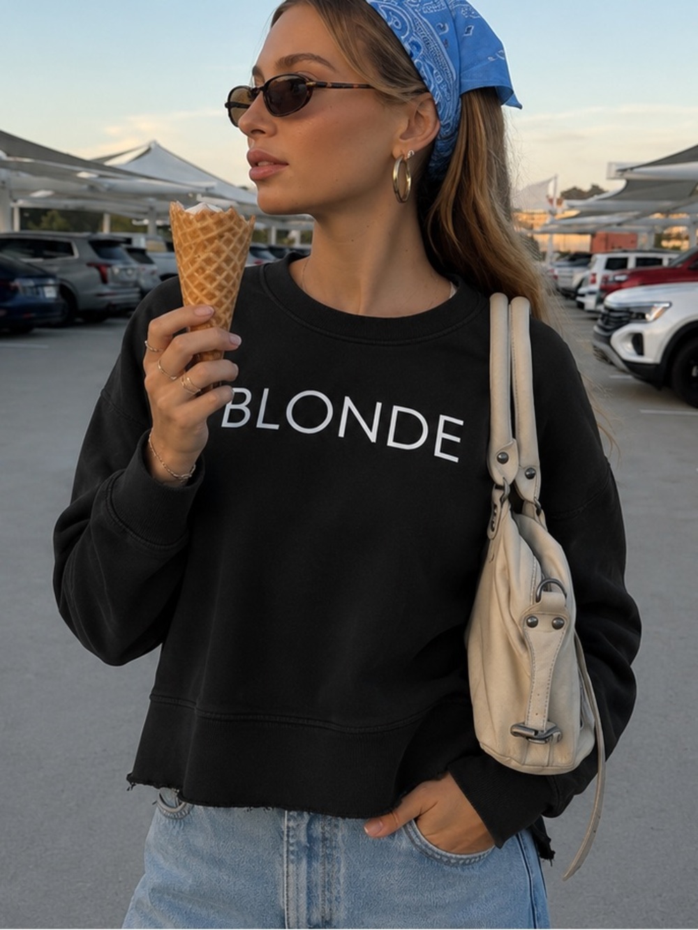 Brunette The Label Blonde Classic sweatshirt. Worn once